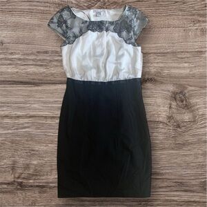 H&M Elegant Black and White Dress
